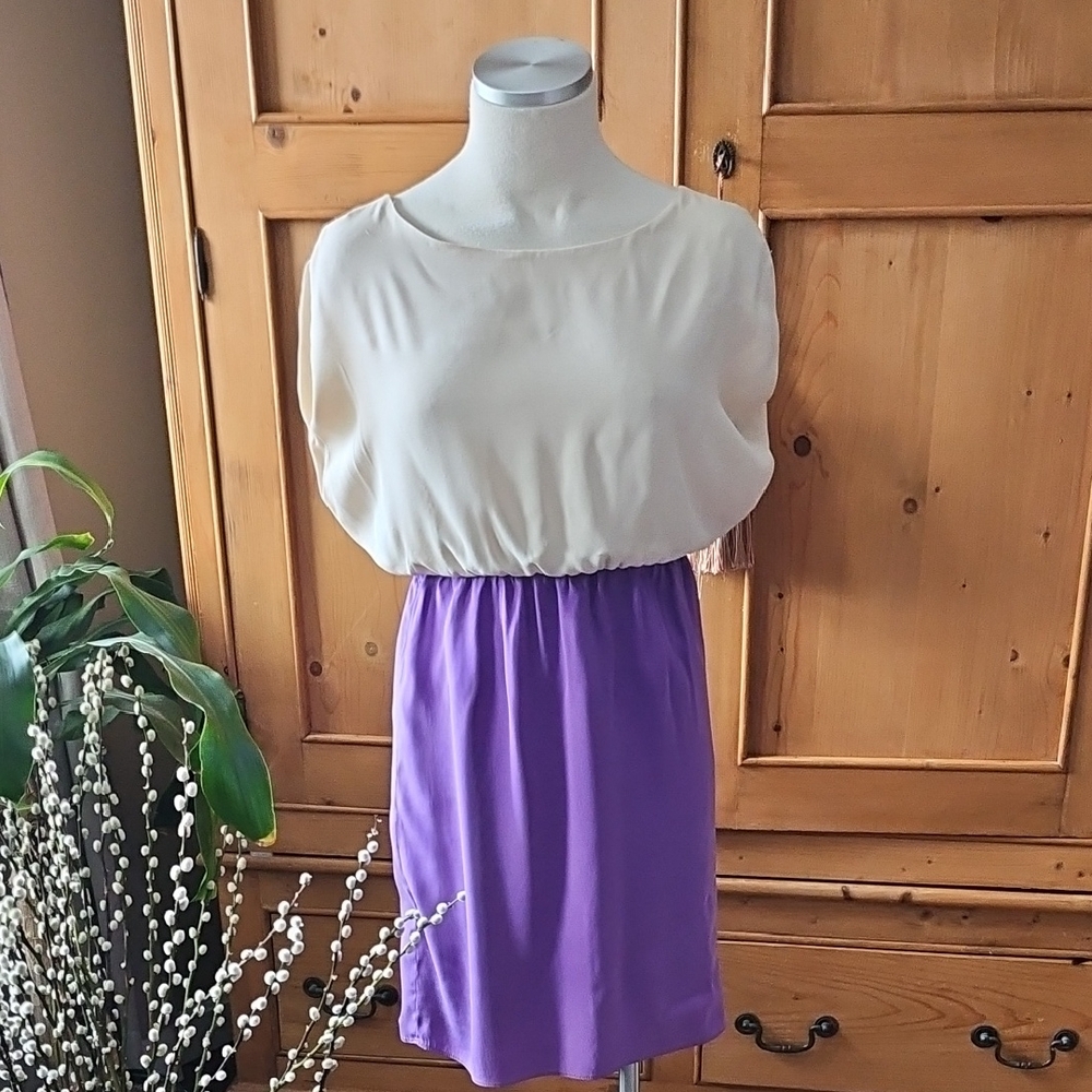 Alice + Olivia Mini Dress Silk Blend Size XS
